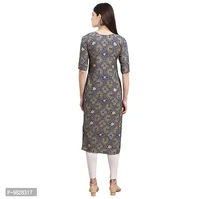 Women Crepe Digital Printed Straight Kurti  Pack of 6-thumb3