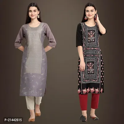 Fancy Crepe Kurtis for Women Pack Of 2