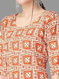 Stylish Crepe Printed Straight Kurta With Pant Set For Women-thumb3