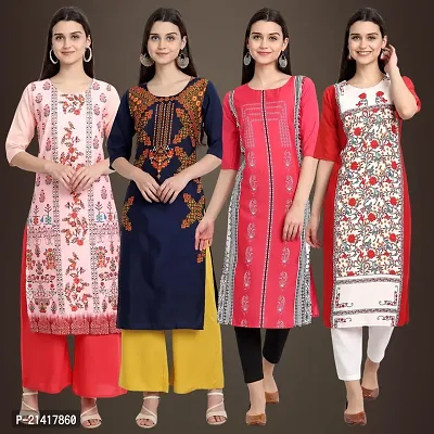 Fancy Crepe Kurtis for Women Pack Of 4