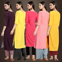 Fancy Crepe Kurtis For Women Pack Of 5-thumb1