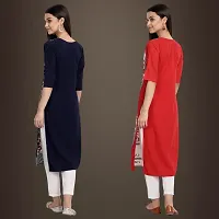 Fancy Crepe Kurtis for Women Pack Of 2-thumb1