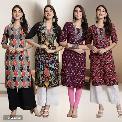 Fancy Crepe Kurtis for Women Pack Of 4-thumb0