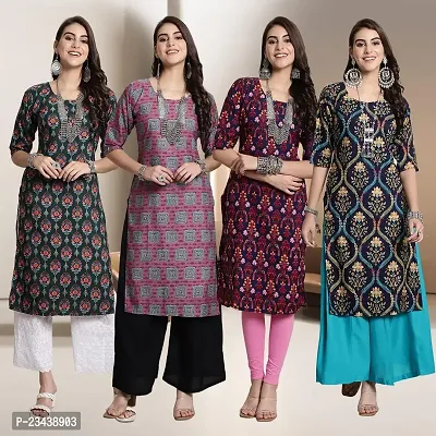 Fancy Crepe Kurtis for Women Pack Of 4