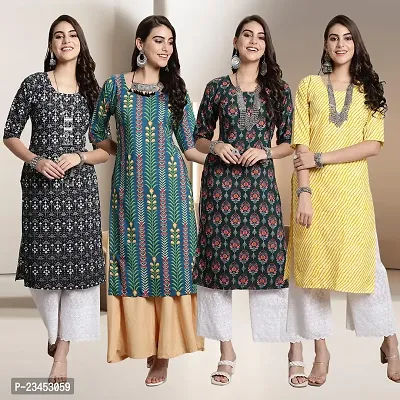 Fancy Crepe Kurtis for Women Pack Of 4