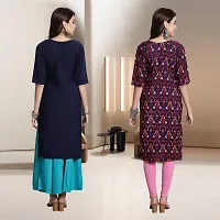 Fancy Rayon Kurtis For Women Pack Of 2-thumb1