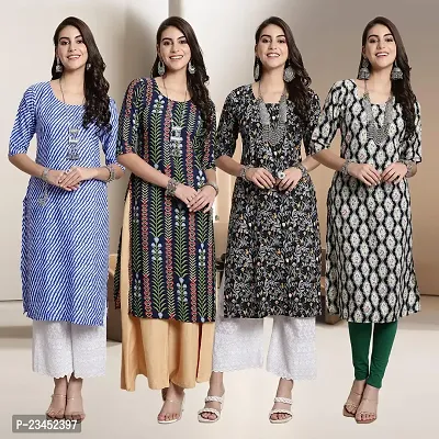 Fancy Crepe Kurtis for Women Pack Of 4