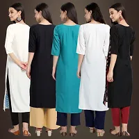 Fancy Crepe Kurtis For Women Pack Of 5-thumb1