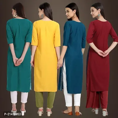 Fancy Crepe Kurtis for Women Pack Of 4-thumb2