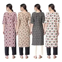 New Crepe Combo Printed Kurtis For Women Pack Of 4-thumb1