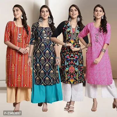 Fancy Crepe Kurtis for Women Pack Of 4