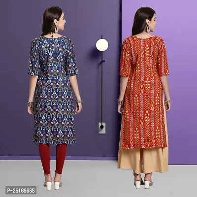 Fancy Crepe Kurtas For Women Pack Of 2-thumb2