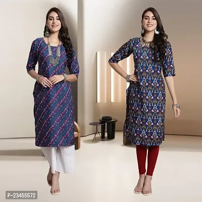 Fancy Rayon Kurtis For Women Pack Of 2