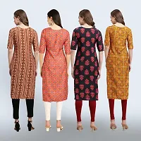 Women Stylish Crepe Straight Kurta-thumb1