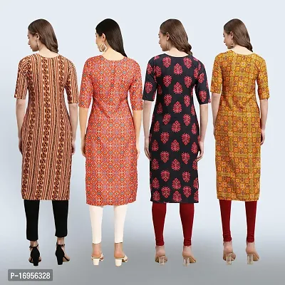 Women Stylish Crepe Straight Kurta-thumb2