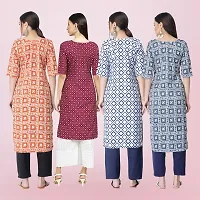 Women Stylish Crepe Printed Straight Kurta-thumb1