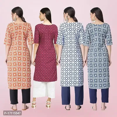 Women Stylish Crepe Printed Straight Kurta-thumb2