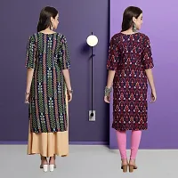 Fancy Crepe Kurtas For Women Pack Of 2-thumb1