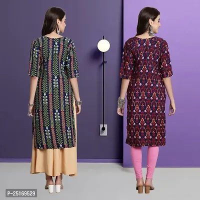 Fancy Crepe Kurtas For Women Pack Of 2-thumb2