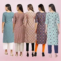 Women Stylish Crepe Printed Straight Kurta-thumb1