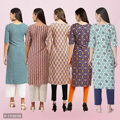 Women Stylish Crepe Printed Straight Kurta-thumb2