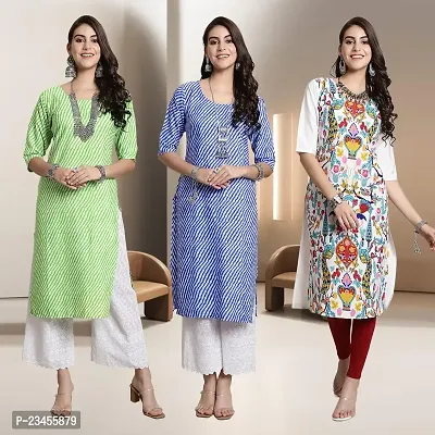 Fancy Rayon Kurtis For Women Pack Of 3