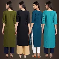 Fancy Crepe Kurtis for Women Pack Of 4-thumb1