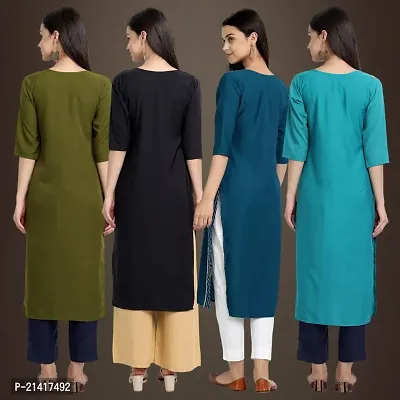 Fancy Crepe Kurtis for Women Pack Of 4-thumb2