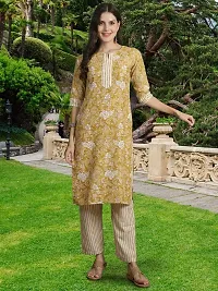 Fancy Cotton Blend Kurta Bottom And Dupatta Set For Women-thumb3