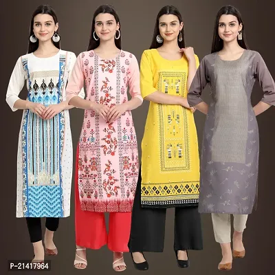 Fancy Crepe Kurtis for Women Pack Of 4