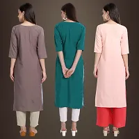 Fancy Crepe Kurtis for Women Pack Of 3-thumb1