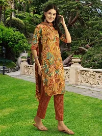 Fancy Cotton Blend Kurta Bottom And Dupatta Set For Women-thumb4