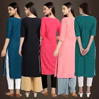 Fancy Crepe Kurtis For Women Pack Of 5-thumb1