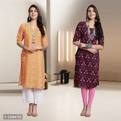 Fancy Rayon Kurtis For Women Pack Of 2