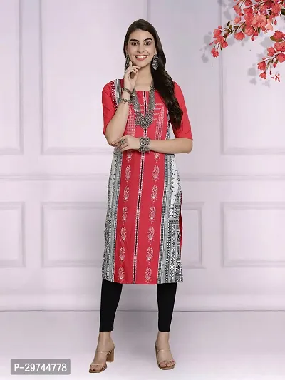 Attractive Multicoloured Printed Crepe Kurta Combo Of 2-thumb3