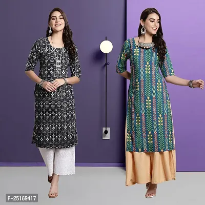 Fancy Crepe Kurtas For Women Pack Of 2