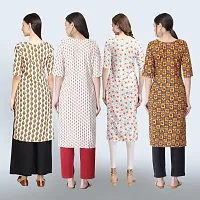 Women Stylish Crepe Straight Kurta-thumb1