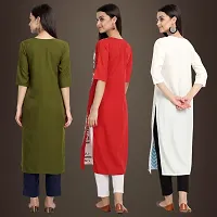 Fancy Crepe Kurtis for Women Pack Of 3-thumb1