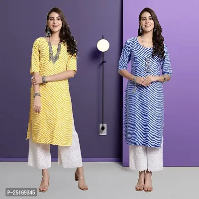 Fancy Crepe Kurtas For Women Pack Of 2