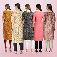 Women Stylish Crepe Printed Straight Kurta-thumb1