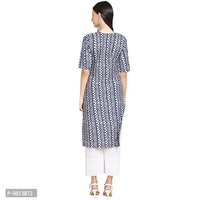 Women Crepe Digital Printed Straight Kurti  Pack of 6-thumb4