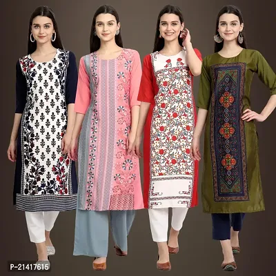 Fancy Crepe Kurtis for Women Pack Of 4-thumb0