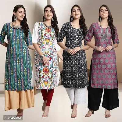 Fancy Crepe Kurtis for Women Pack Of 4