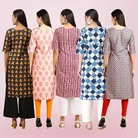 Women Stylish Crepe Printed Straight Kurta-thumb1