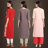 Fancy Crepe Kurtis for Women Pack Of 3-thumb1