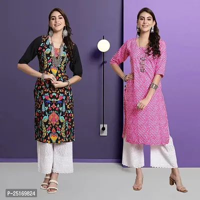 Fancy Crepe Kurtas For Women Pack Of 2