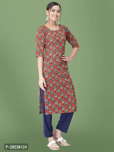 Stylish Crepe Printed Kurti For Women-thumb3