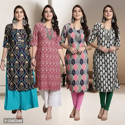 Fancy Crepe Kurtis for Women Pack Of 4