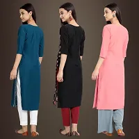 Fancy Crepe Kurtis for Women Pack Of 3-thumb1