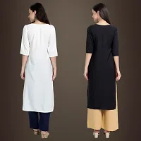 Fancy Crepe Kurtis for Women Pack Of 2-thumb1